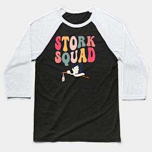 Stork Squad Nurse Labor and Delivery Nurse Vintage LD Nurse Baseball T-Shirt